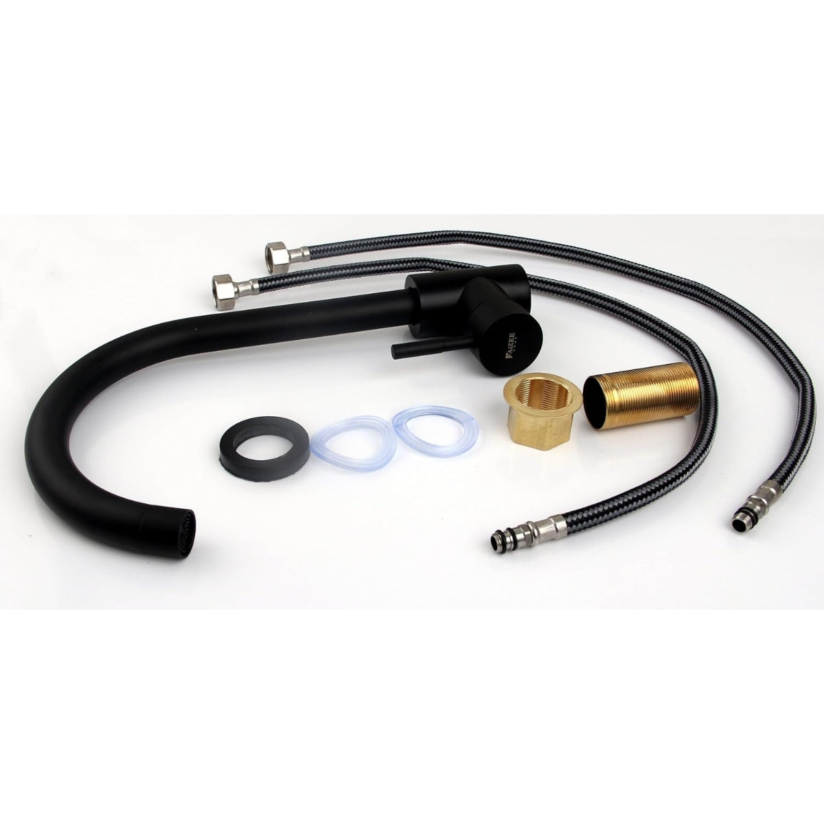 Faizee_Home_Granit_Einbauspuele_90x50_cm_Spuelbecken_mit_Abtropfflaeche-Kuechenspuele_inkl._Armatur_Siphon-Set_Kratzfest_hitzebestaendig_fuer_45_cm_Unterschraenke_siphon