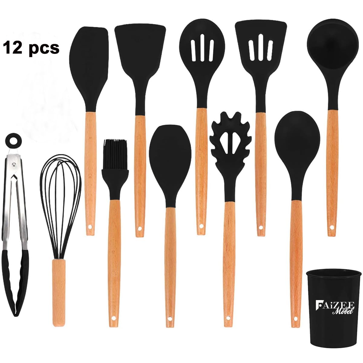 Faizee Möbel Küchenhelfer Set 12-teilig