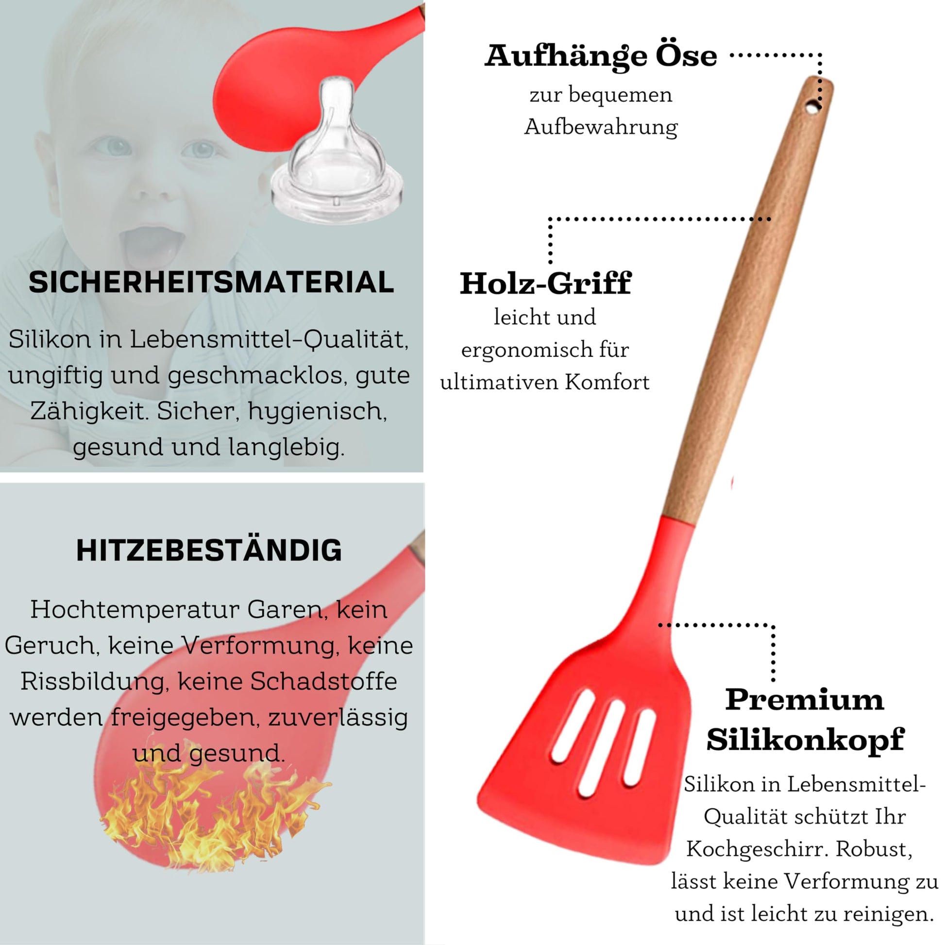 Faizee Möbel Küchenhelfer Set 12-teilig
