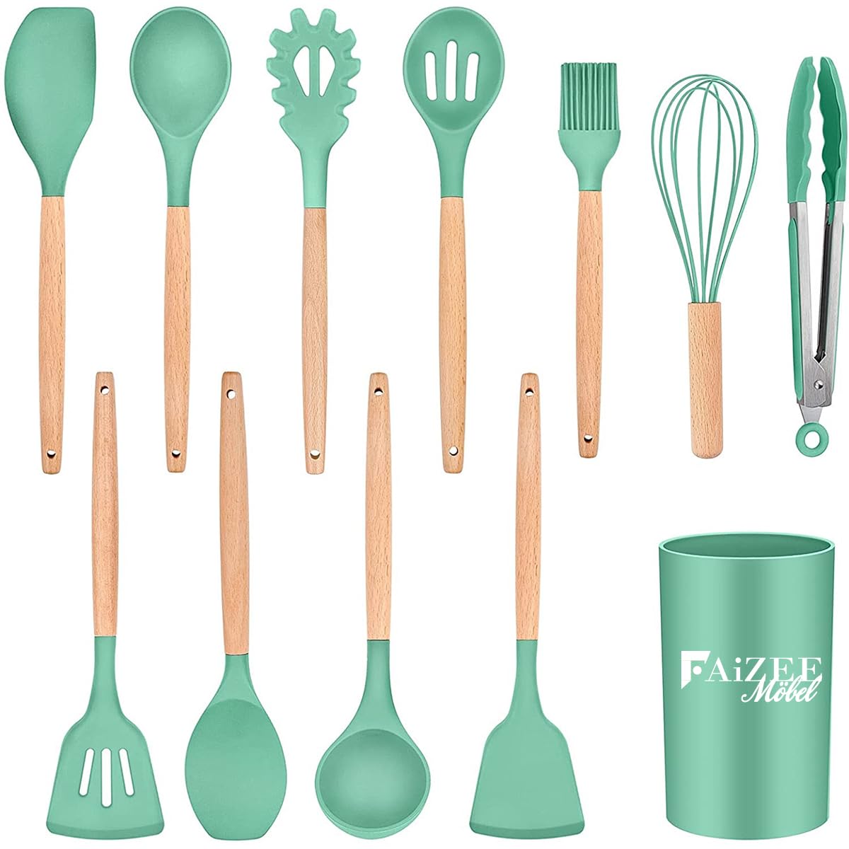 Faizee Möbel Küchenhelfer Set 12-teilig