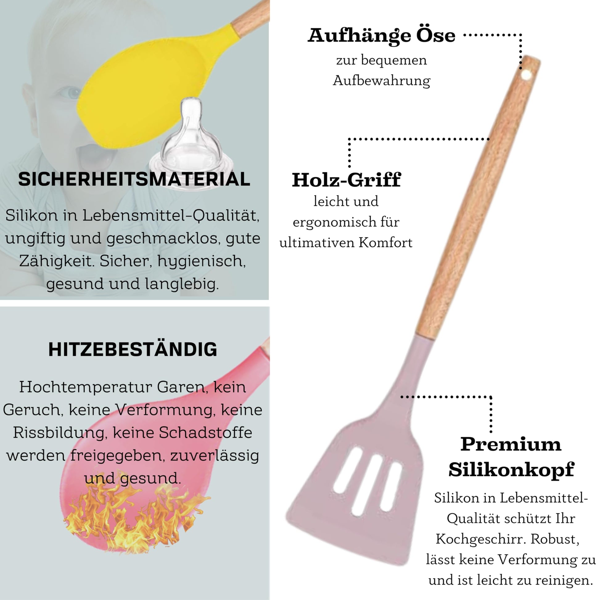 Faizee Möbel Küchenhelfer Set 12-teilig