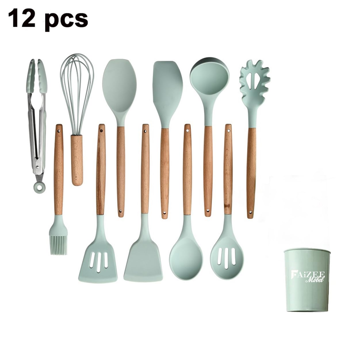 Faizee Möbel Küchenhelfer Set 12-teilig