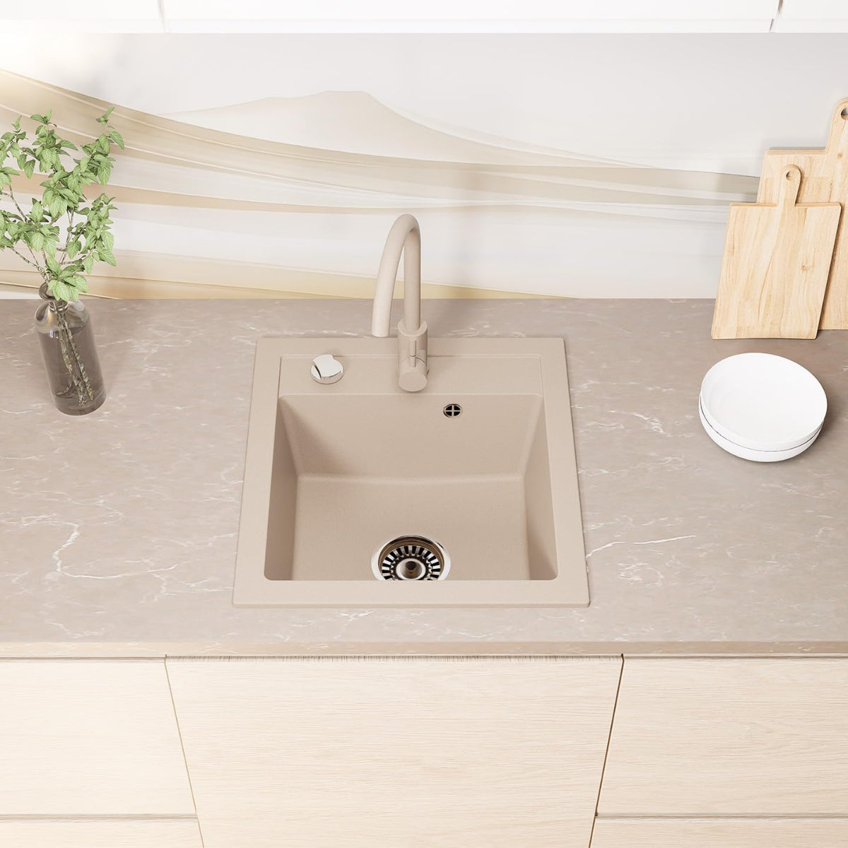 Granit_Einbauspuele_49x52_cm_in_verschiedenen_Farben_Eckiges_Spuelbecken_Inkl._farblich_passender_Armatur_Siphon-Set