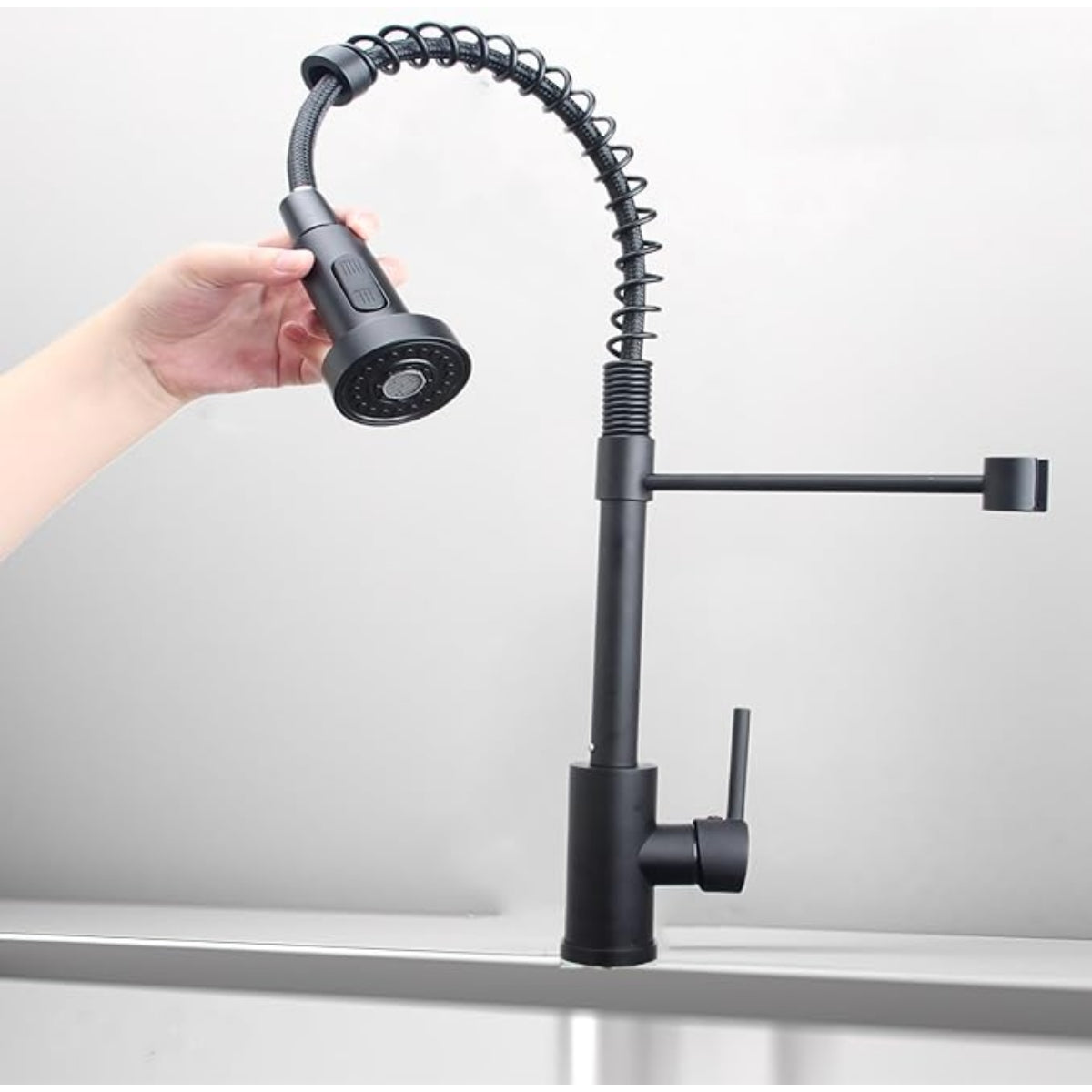 Granitspuele_100x50_cm_1_5_Becken_mit_Abtropfflaeche_beidseitig_montierbar_inkl._Armatur_Siphon-Set