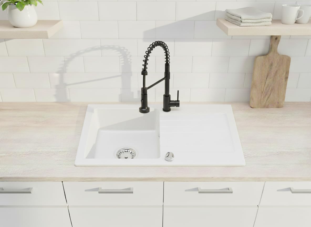 Granitspuele_Alisha_75_43_5_cm_mit_Spiralarmatur_Reversible_Einbauspuele_mit_Abtropfflaeche_Inkl._Siphon-Set