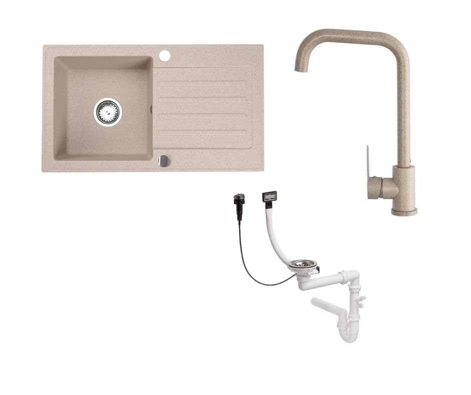 Granitspuele_Alisha_75x43_5_cm_Armatur_Steel_in_5_verschiedenen_Farben