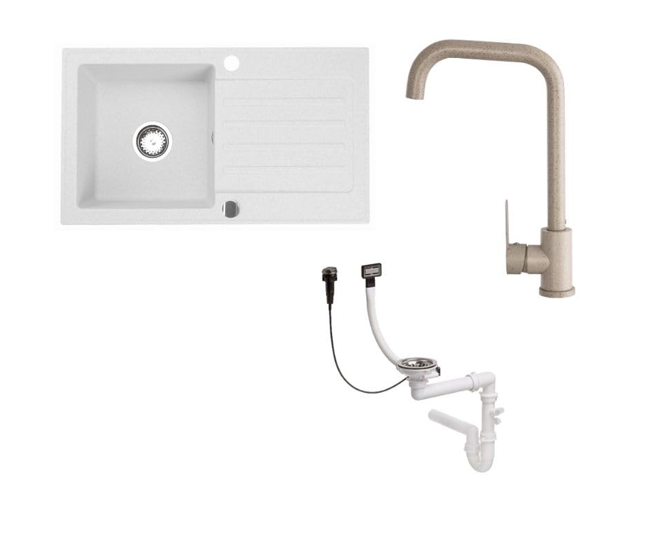 Granitspuele_Alisha_75x43_5_cm_Armatur_Steel_in_5_verschiedenen_Farben