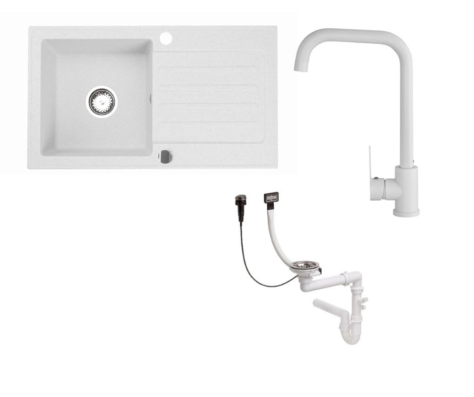 Granitspuele_Alisha_75x43_5_cm_Armatur_Steel_in_5_verschiedenen_Farben