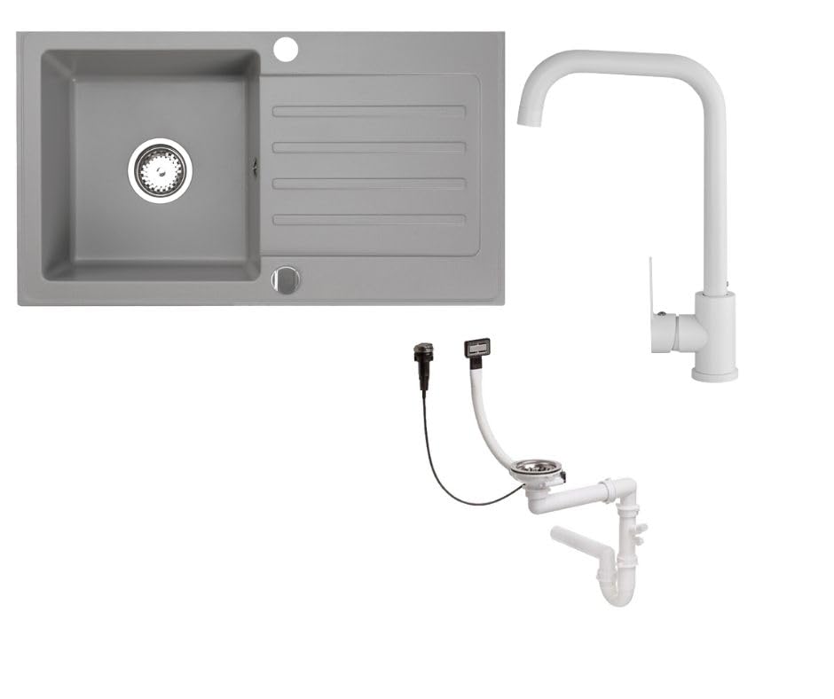 Granitspuele_Alisha_75x43_5_cm_Armatur_Steel_in_5_verschiedenen_Farben