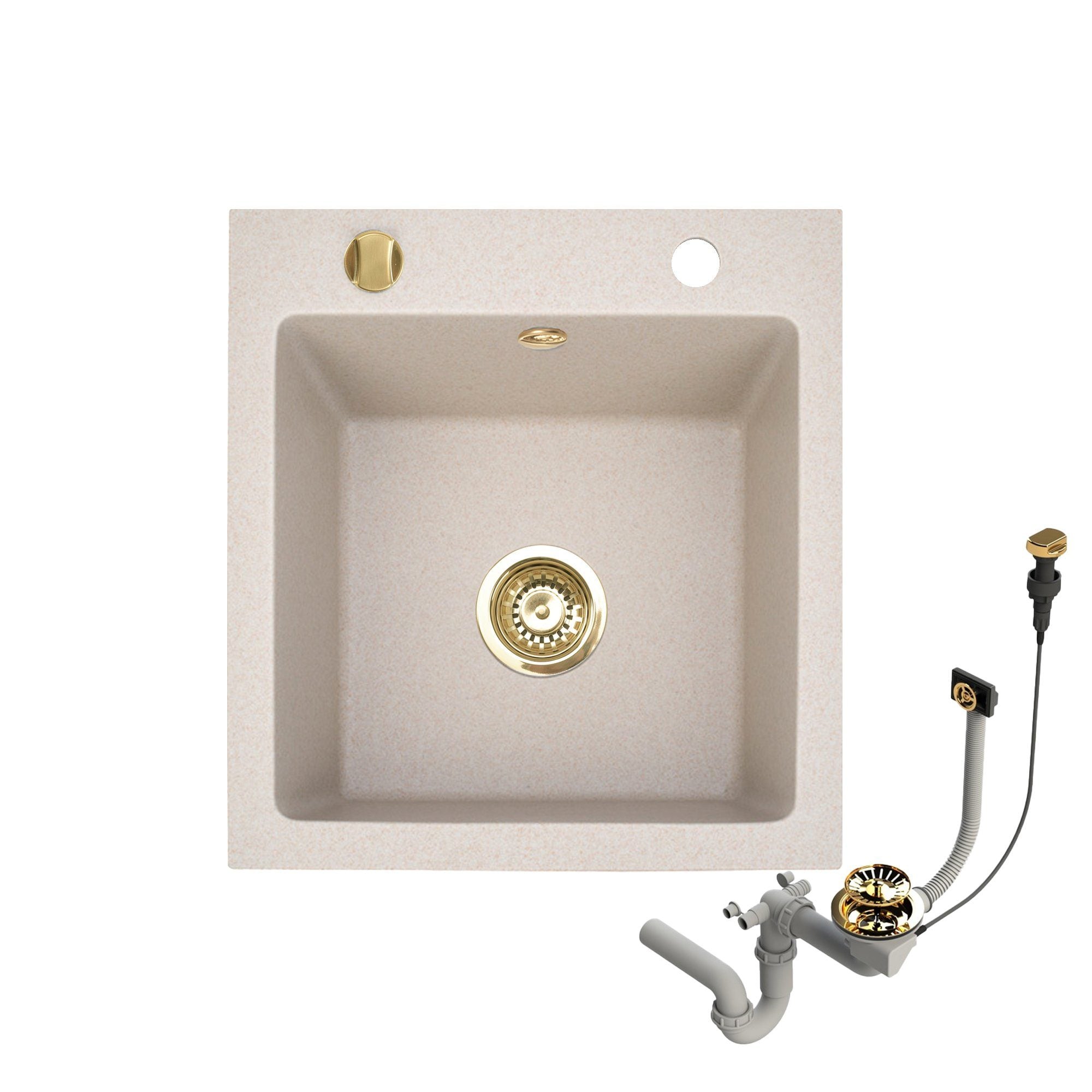 Granitspuele_Milano_52_49_cm_Hochwertige_Einbauspuele_ohne_Armatur_Inkl._Siphon-Set_Gold
