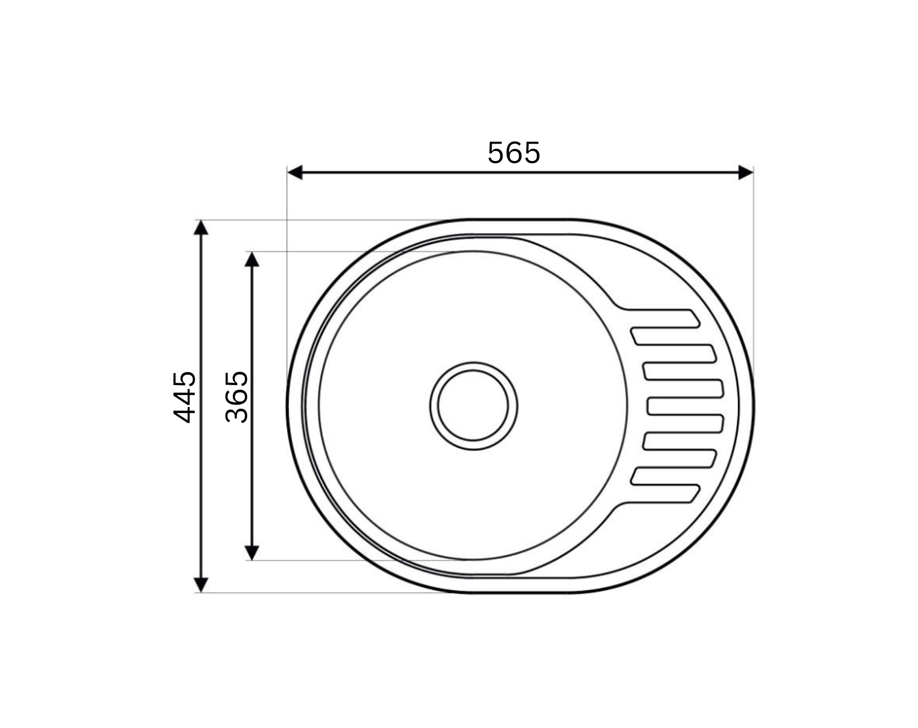 Edelstahl_Einbauspuele_mit_Abtropfflaeche_in_der_Groesse_57_cm