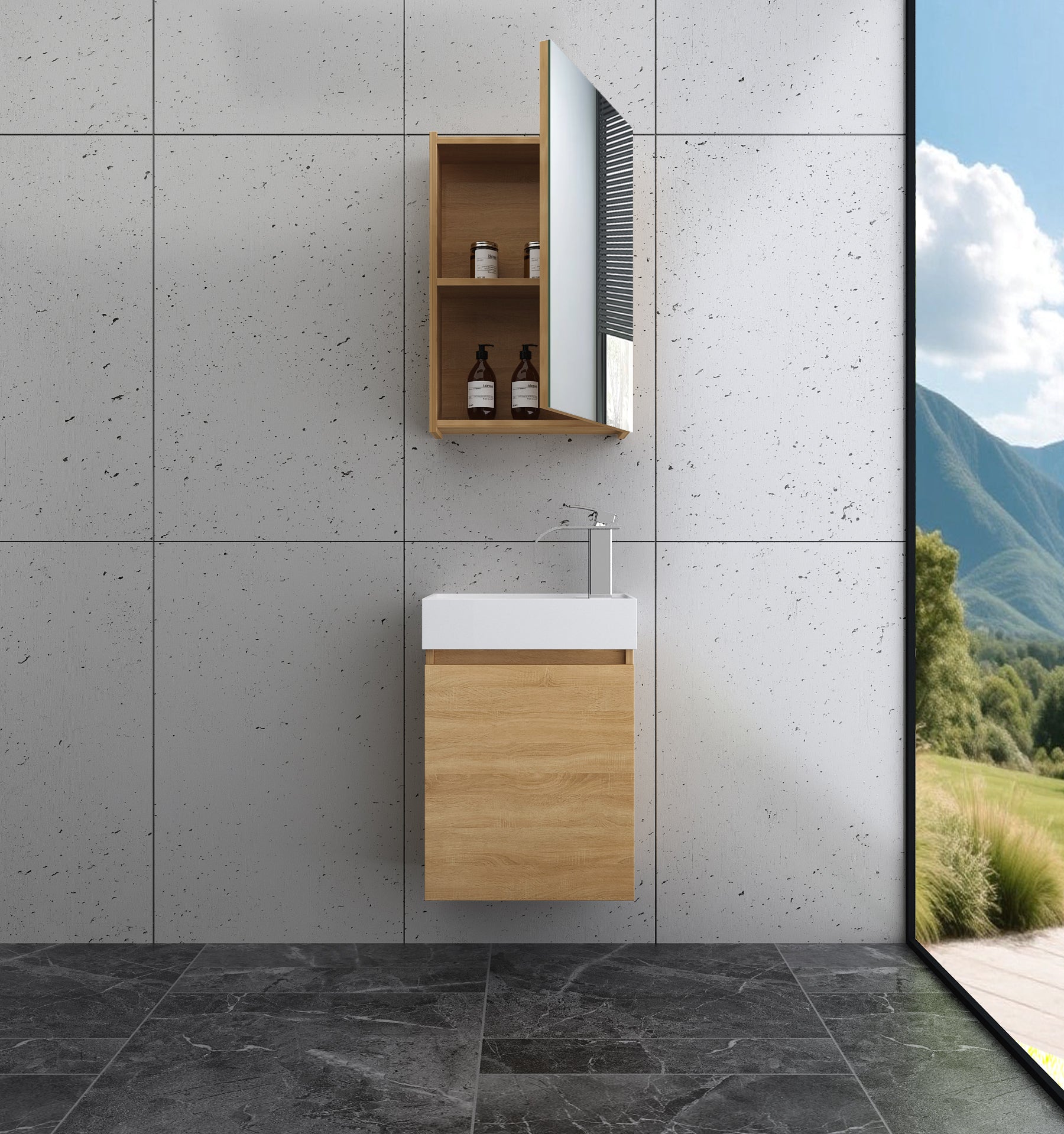 Faizee Home Rikka Badmöbel Set – Individuell wählbar