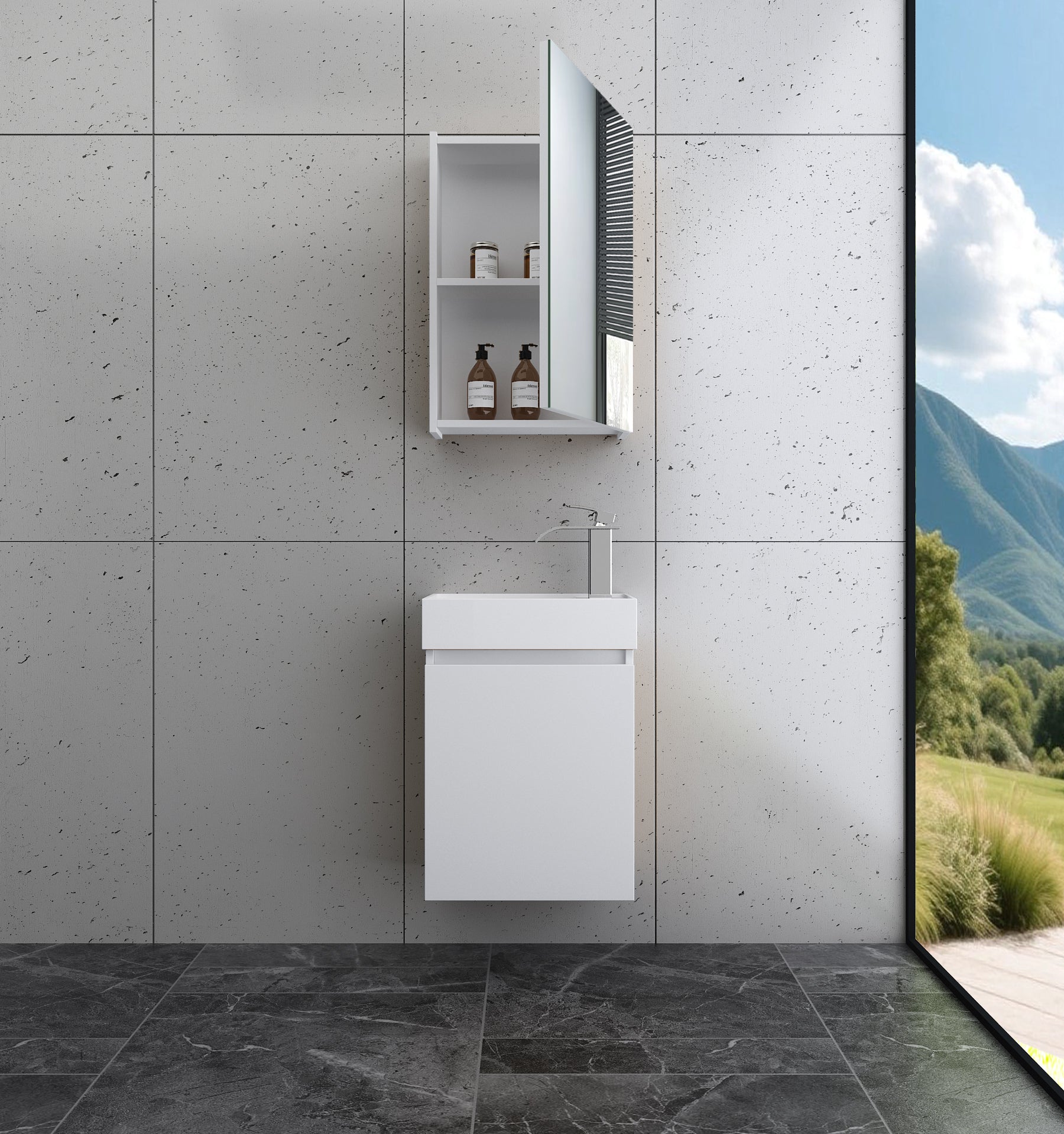 Faizee Home Rikka Badmöbel Set – Individuell wählbar