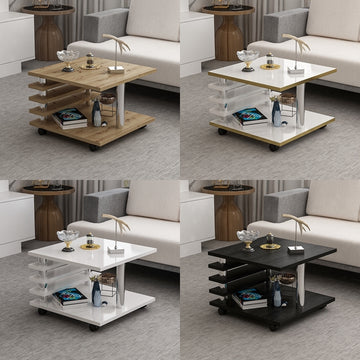 Couchtisch 65x65 cm melaminbeschichtet, elegant-Farboptionen