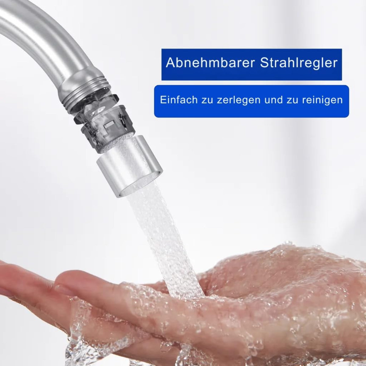 Küchenarmatur mit 360° Schwenkauslauf – Hochwertiger Wasserhahn aus Messing mit Zugbrause & Keramikkartusche