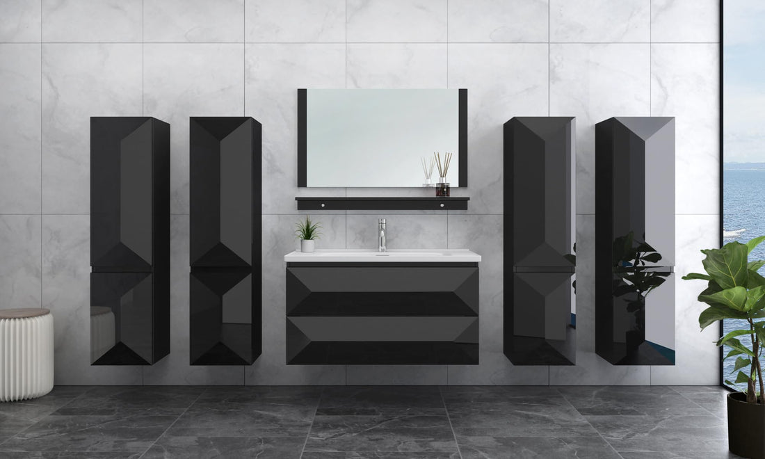 Miran_Badmoebel-Set_90_cm_Hochglanz_Weiss_oder_Schwarz_mit_Spiegel_Soft-Close_vormontiertem_Unterschrank