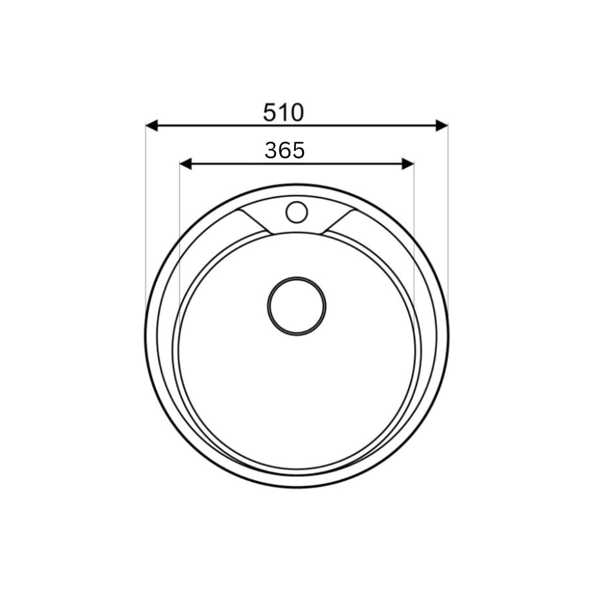 Premium Edelstahl Einbauspüle – Moderne, langlebige & pflegeleichte Küchenspüle mit satinierter Oberfläche & Siphon-Set-51-cm
