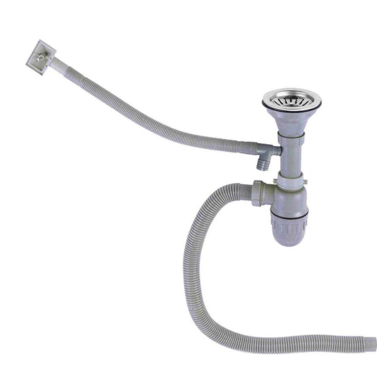 Premium Edelstahl Einbauspüle – Moderne, langlebige & pflegeleichte Küchenspüle mit satinierter Oberfläche & Siphon-Set