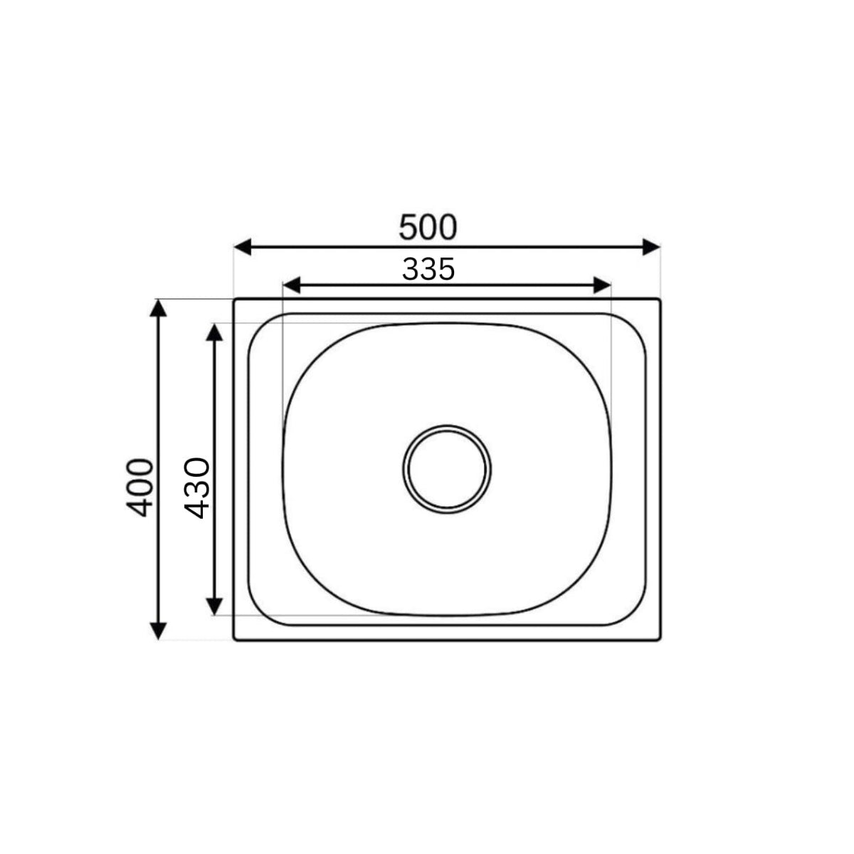 Premium Edelstahl Einbauspüle – Moderne, langlebige & pflegeleichte Küchenspüle mit satinierter Oberfläche & Siphon-Set-Quadrat