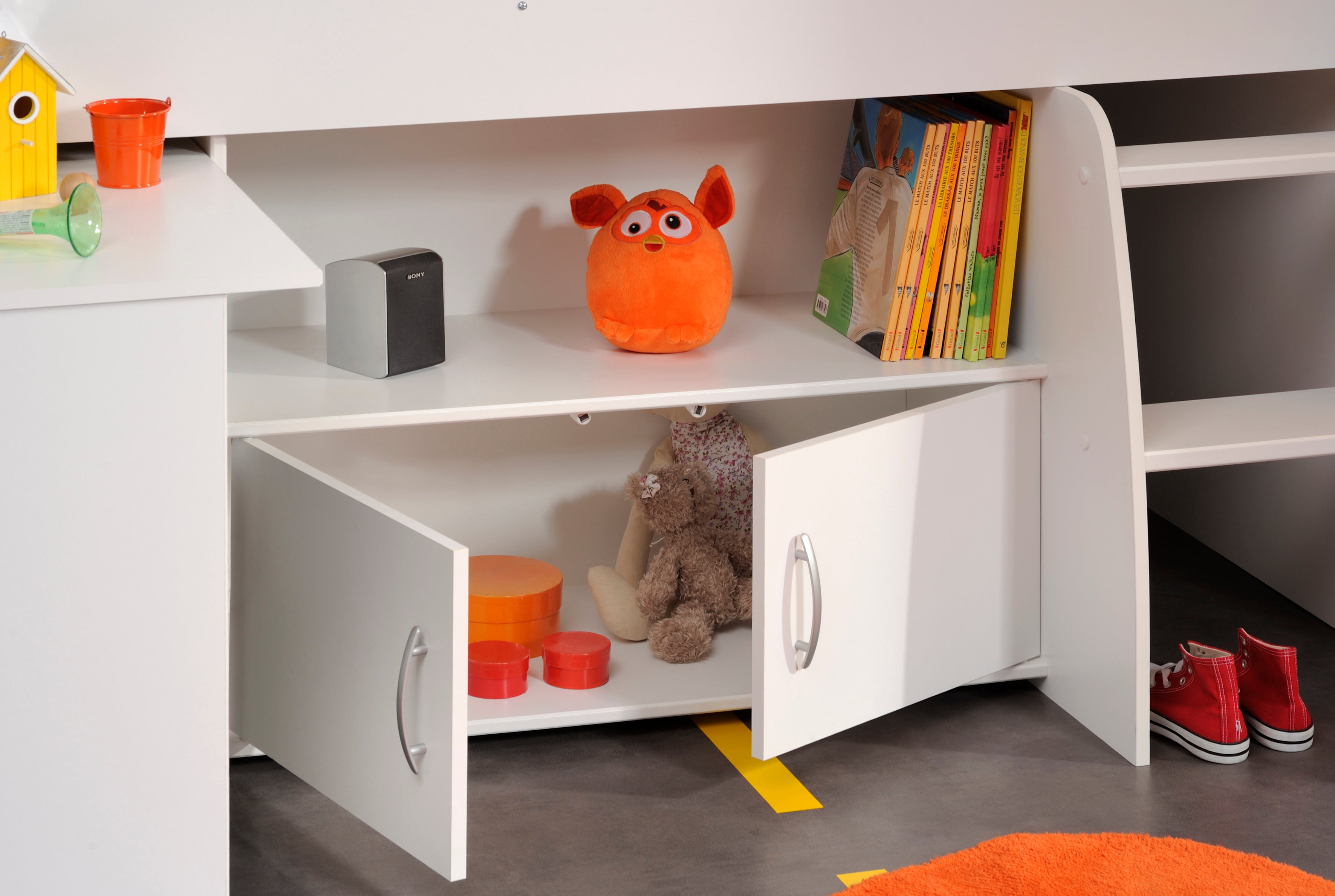 Parisot -  Reverse 22 | Jugendzimmer-Set – Hochbett & Mehrzweckschrank