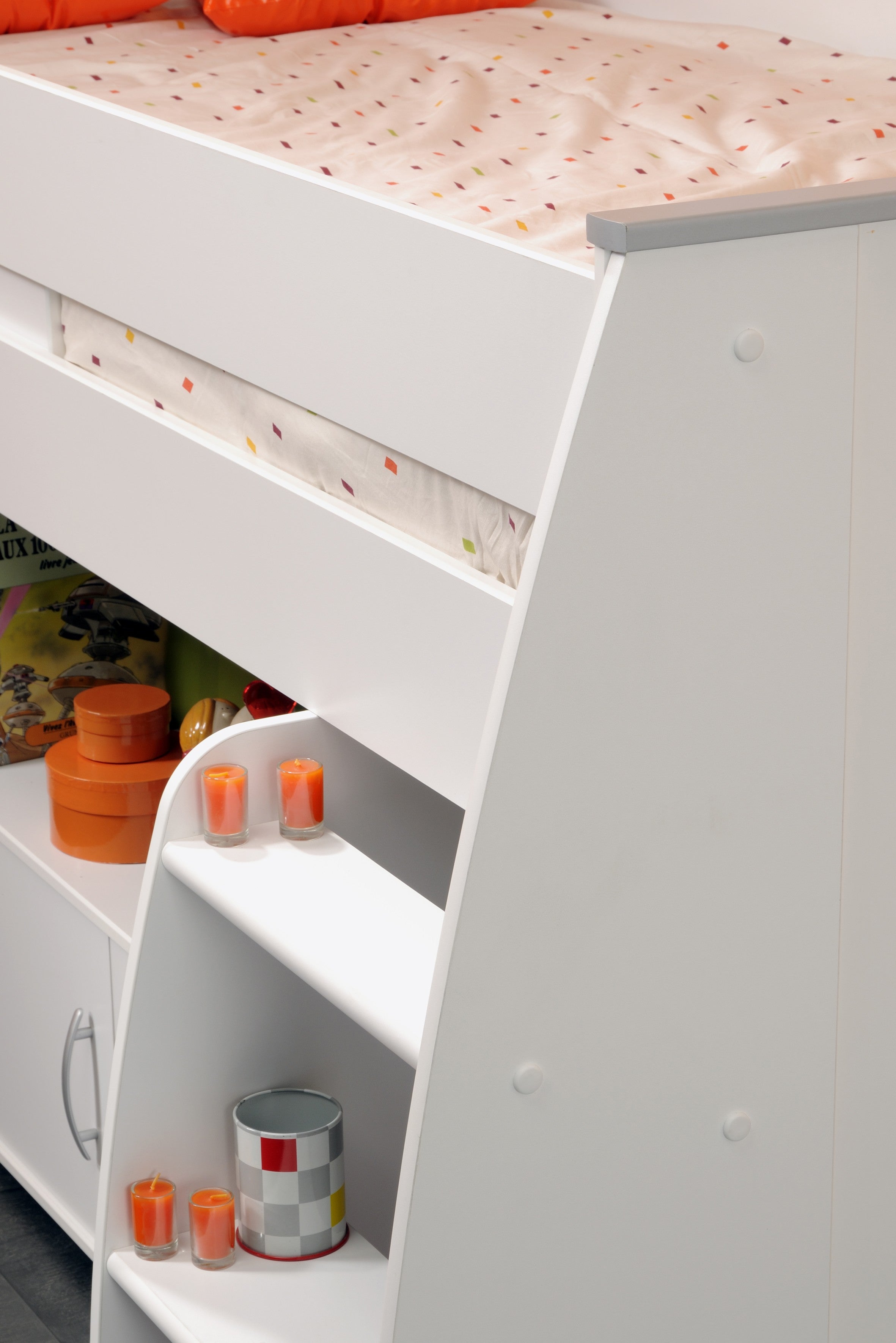 Parisot -  Reverse 22 | Jugendzimmer-Set – Hochbett & Mehrzweckschrank