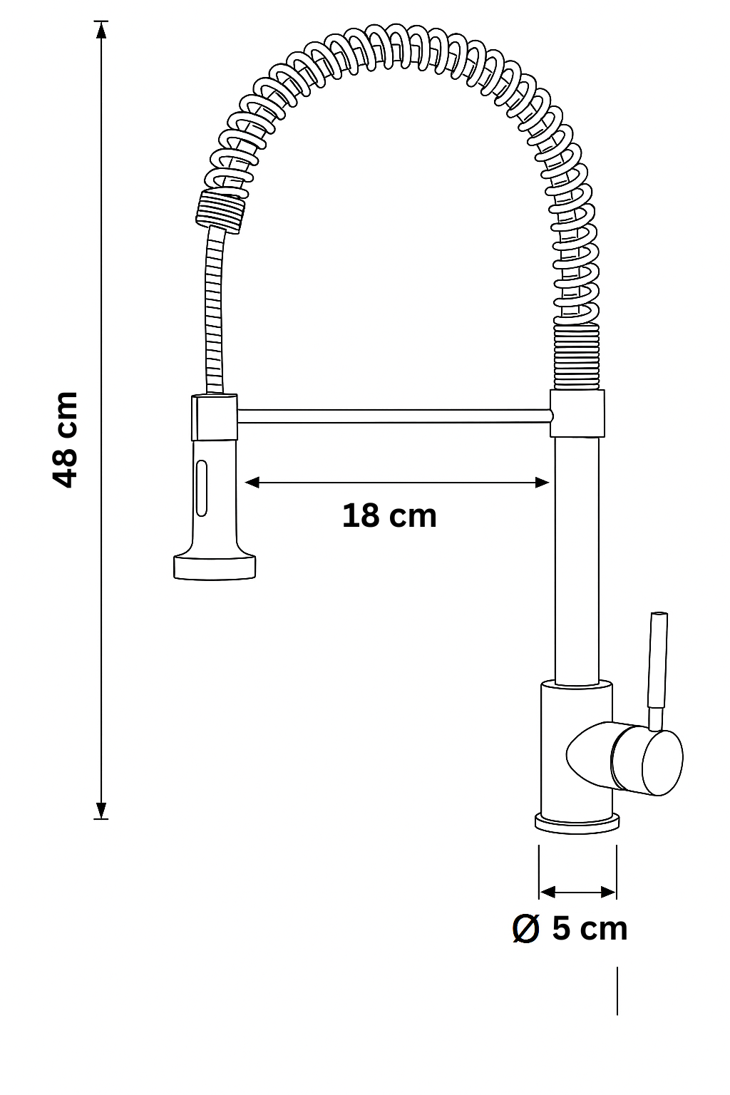 SPIRAL_Kuechenarmatur_Schwarz_Gold_oder_Silber_Profi-Armatur_mit_Ausziehbrause_360_Drehung_Messingkoerper