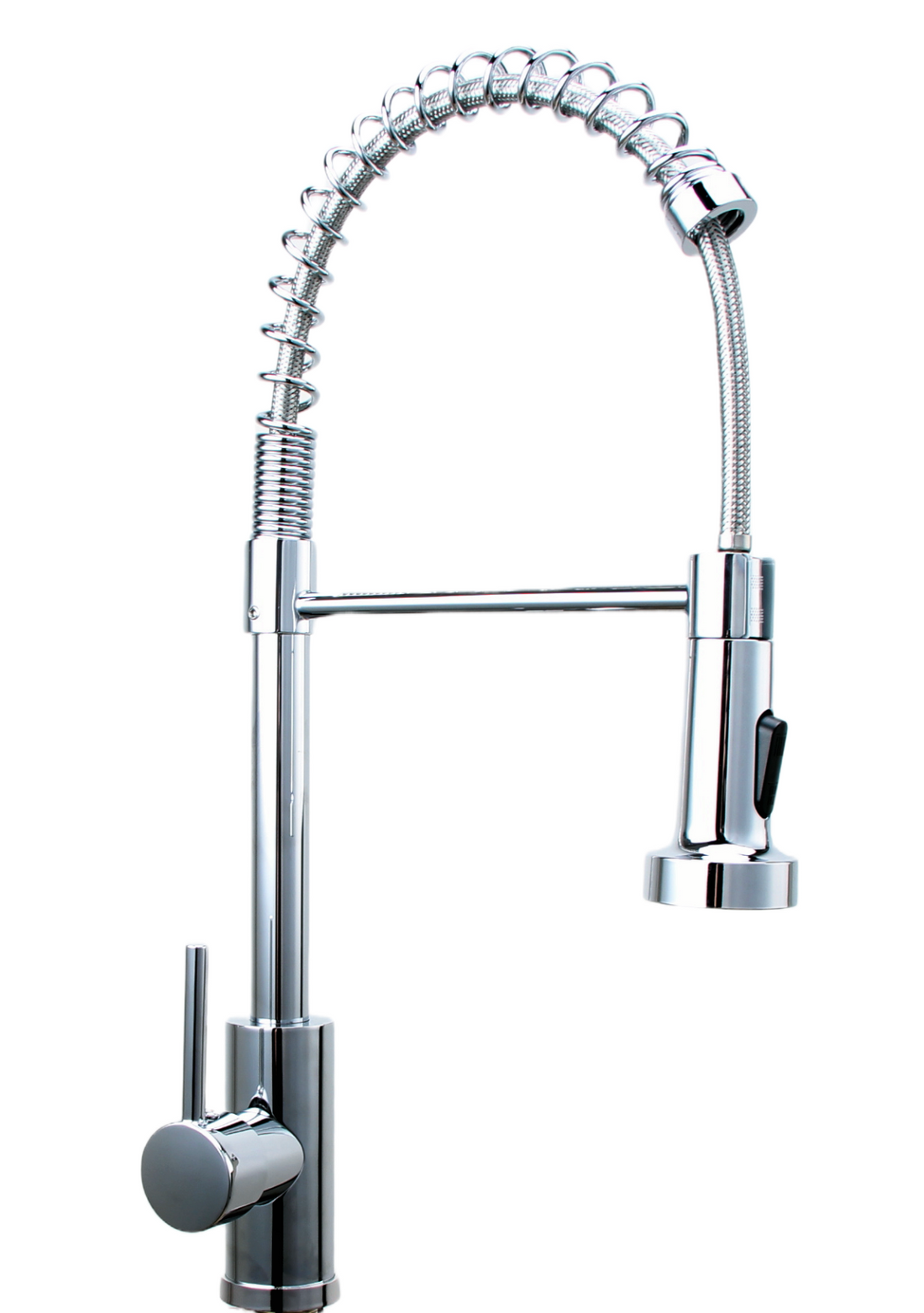 SPIRAL Küchenarmatur Schwarz, Gold oder Silber – Profi-Armatur mit Ausziehbrause, 360° Drehung & Messingkörper