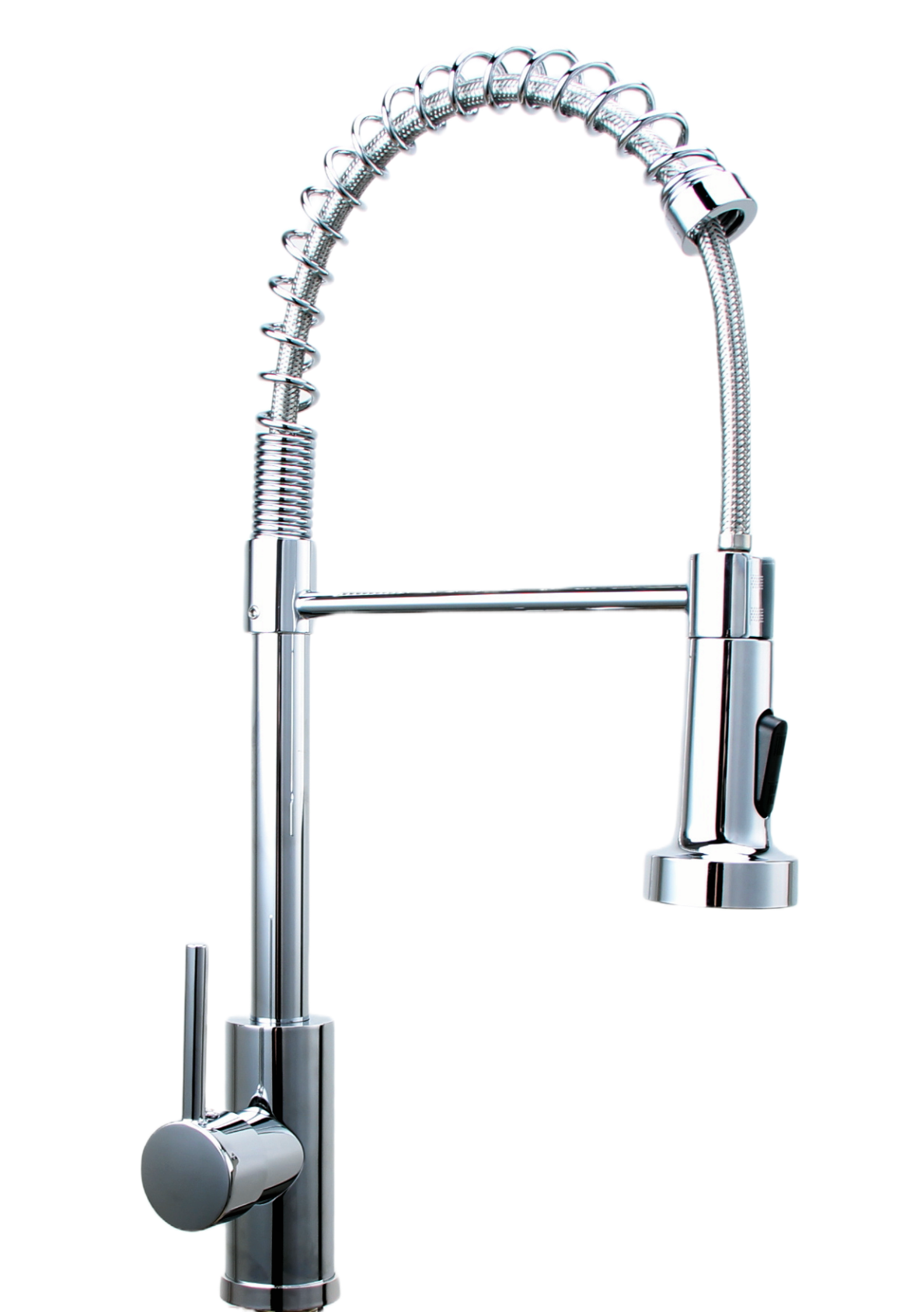 SPIRAL_Kuechenarmatur_Schwarz_Gold_oder_Silber_Profi-Armatur_mit_Ausziehbrause_360_Drehung_Messingkoerper