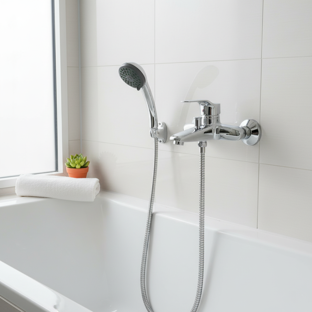 VESTO Badewannenarmatur mit Duschset – Eleganz trifft Funktionalität