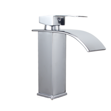 Armatur Wasserfall – Designer-Armatur aus Messing mit Einhebelmischer & Wasserfall-Auslauf