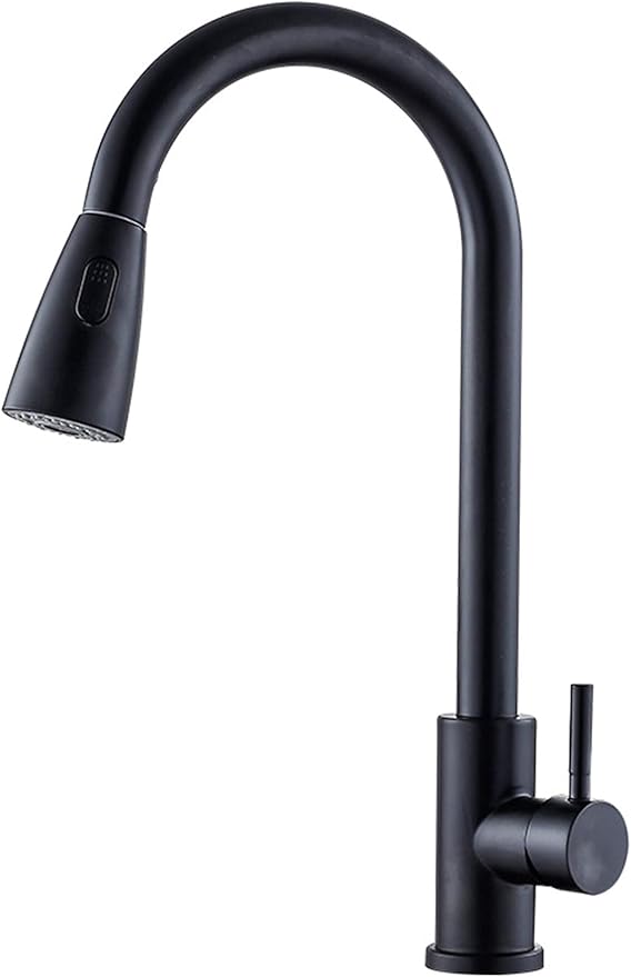 Wave_Kuechenarmatur_Schwarz_Ausziehbare_Armatur_mit_Brause_360_Drehbereich_Edelstahl_304
