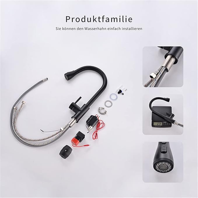 Wave_Kuechenarmatur_Schwarz_Ausziehbare_Armatur_mit_Brause_360_Drehbereich_Edelstahl_304