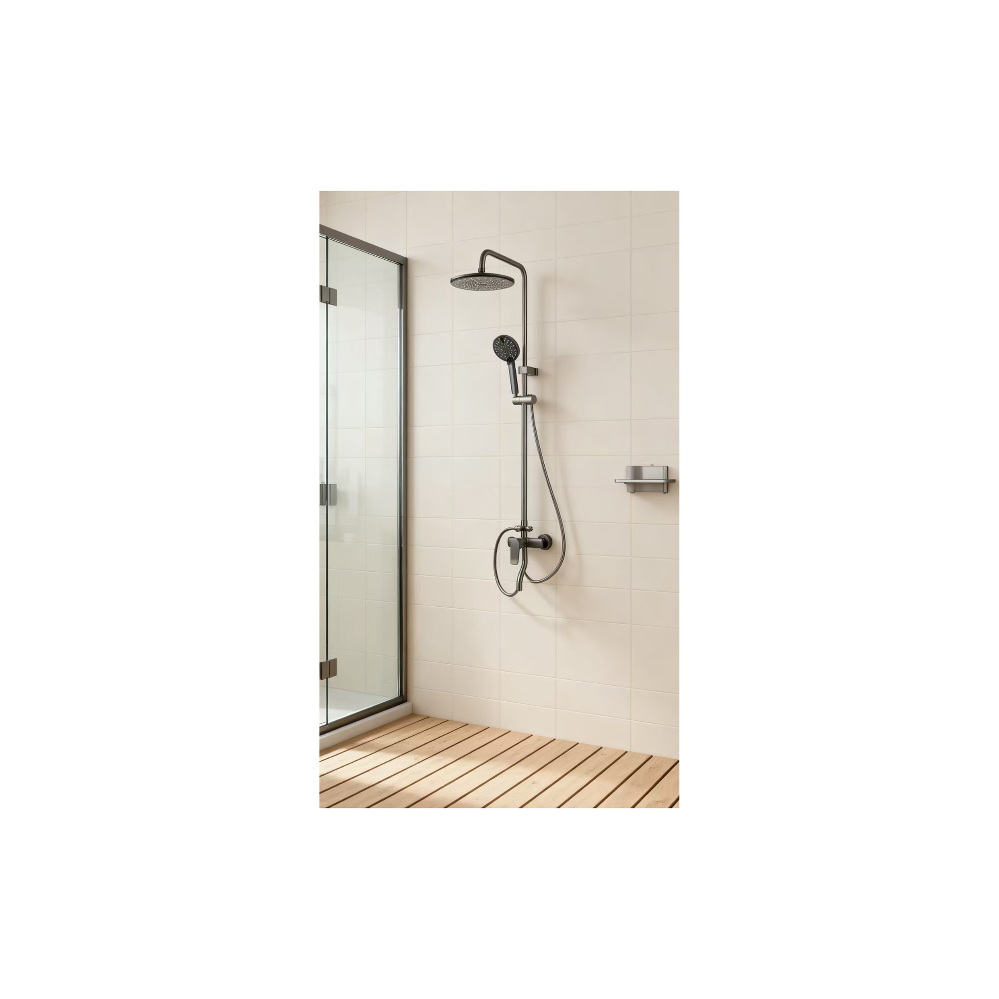 Zerena_Duschsystem_Regendusche_mit_Handbrause_hoehenverstellbare_Duschstange_Einhebelmischer