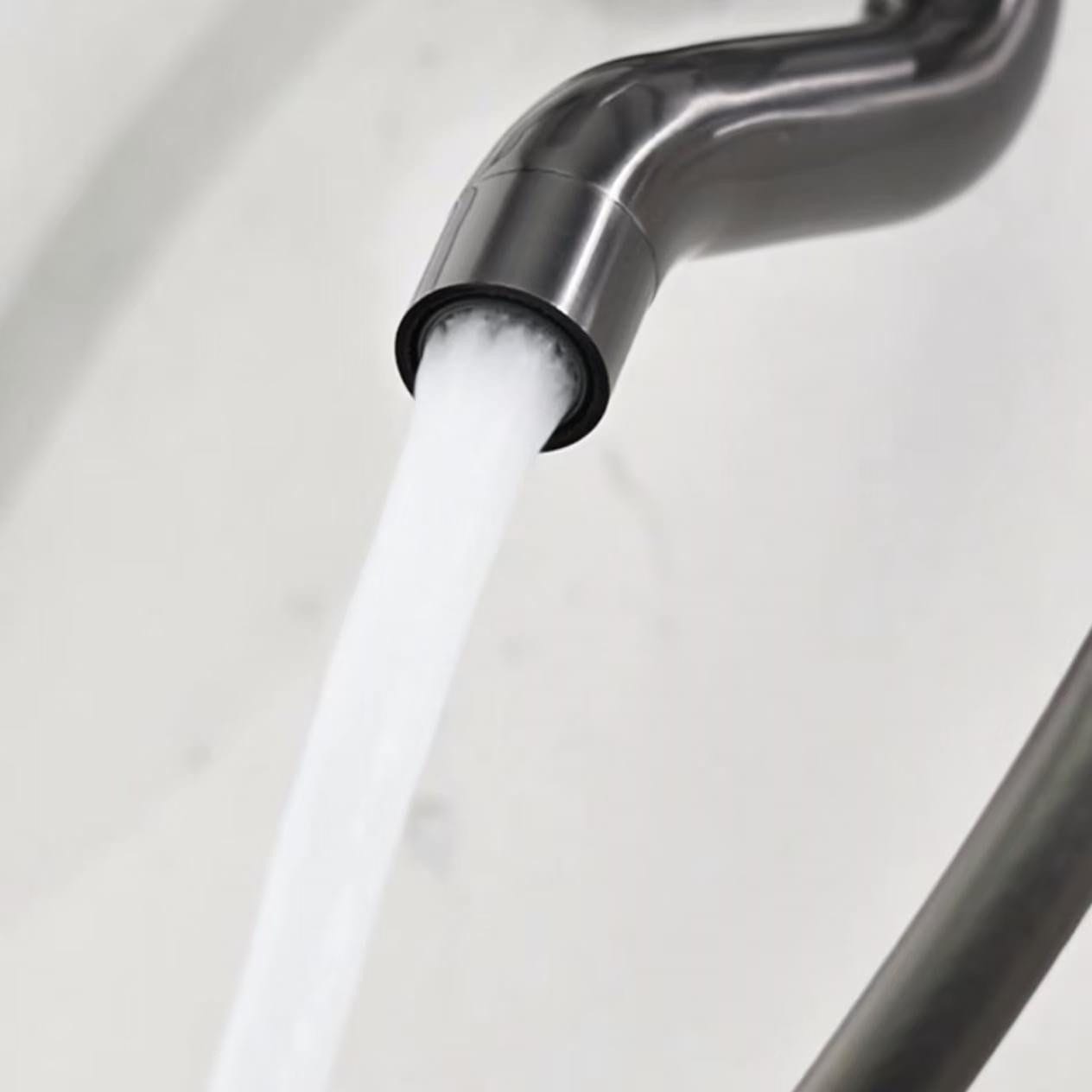 Faizee Home Duschsystem Schwarz – Regendusche mit Handbrause, höhenverstellbarer Duschstange & Einhebelmischer