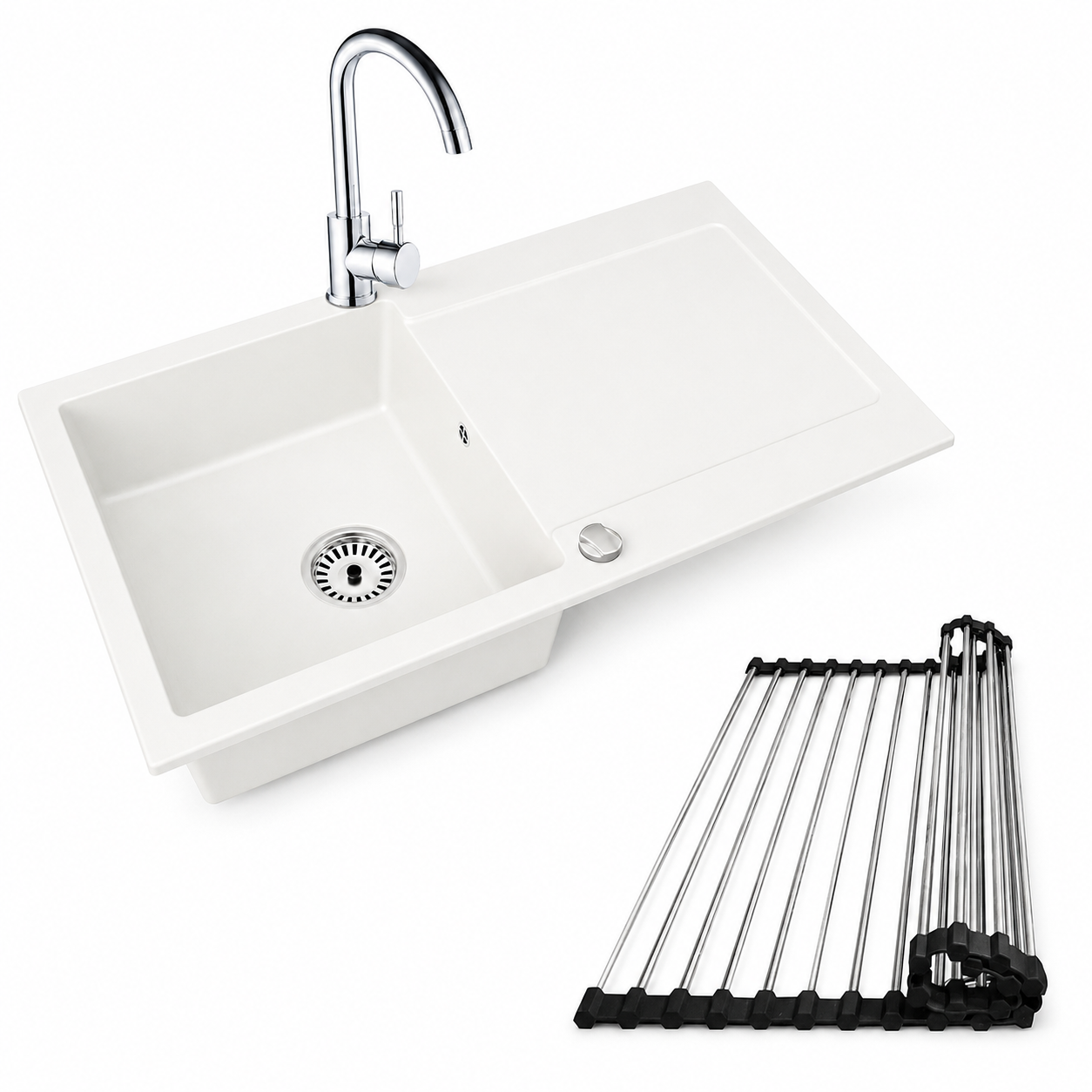 Granitspüle Element mit Armatur und wählbares Extra