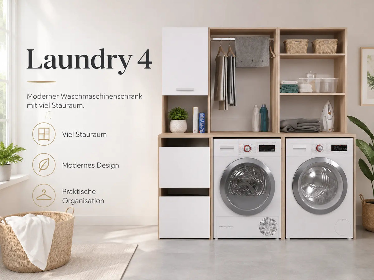 Laundry 4 Waschmaschinenumbauschrank Mehrzweckschrank-Set