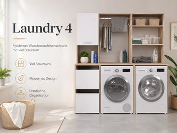 Laundry 4 Waschmaschinenumbauschrank Mehrzweckschrank-Set