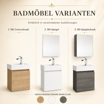 Faizee Home Rikka Badmöbel Set – Individuell wählbar