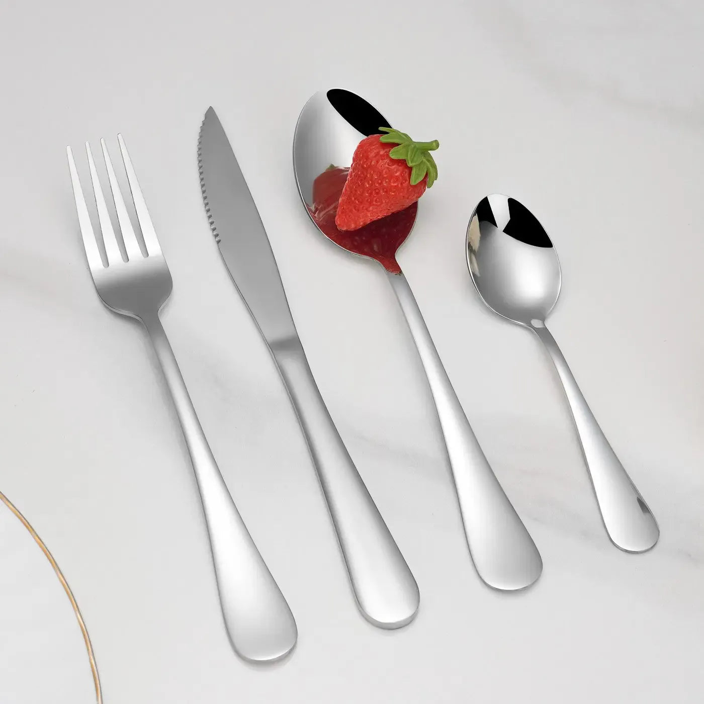 Faizee Home Besteck-Set aus Edelstahl – 5 Farben, spülmaschinengeeignet & mit Geschenkbox