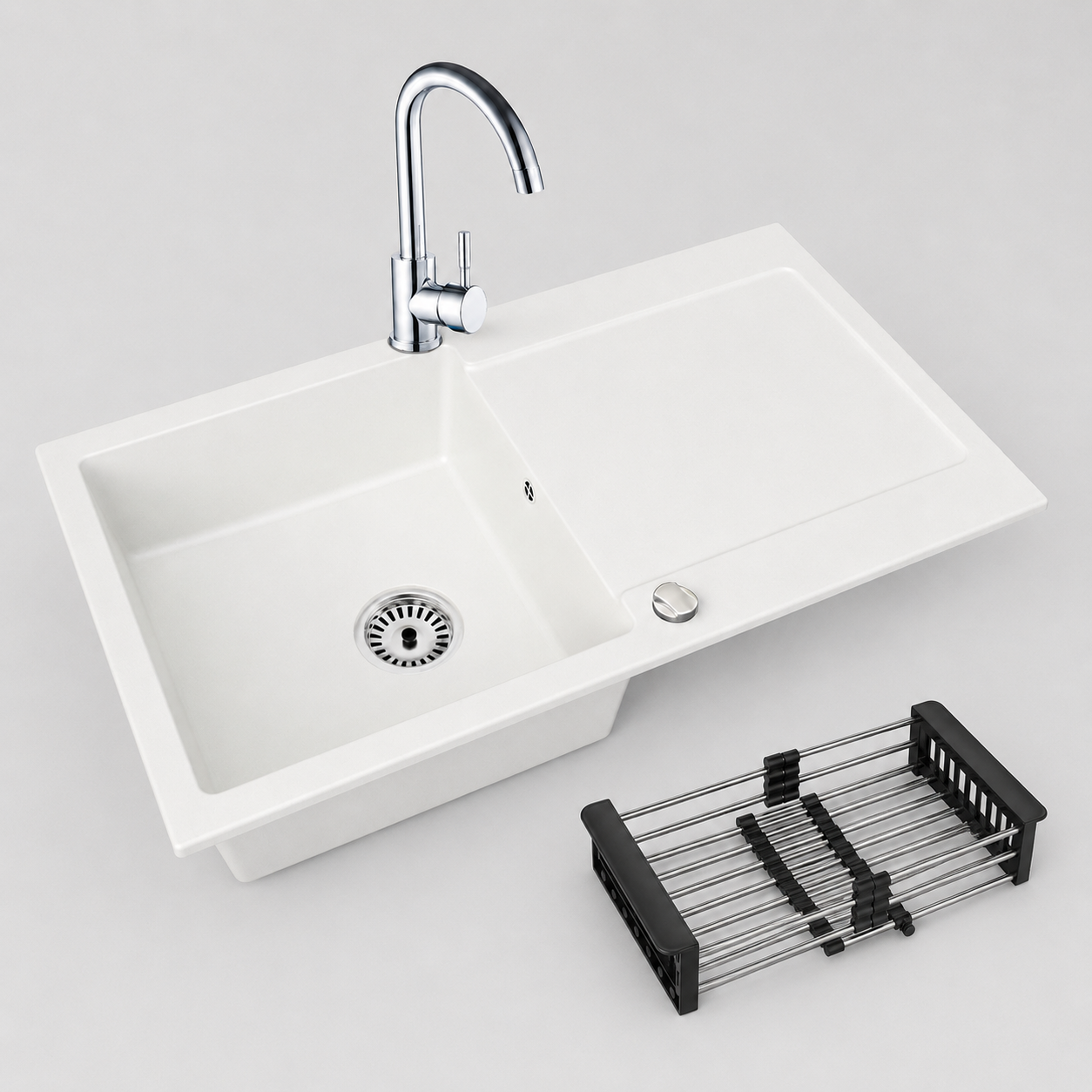 Granitspüle Element mit Armatur und wählbares Extra