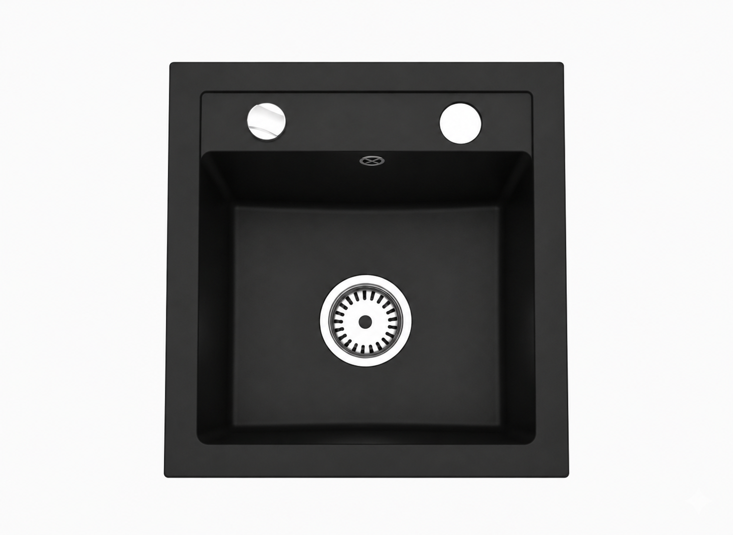 Faizee Home Compact Granitspüle 41x44 cm – Einbauspüle für kleine Küchen