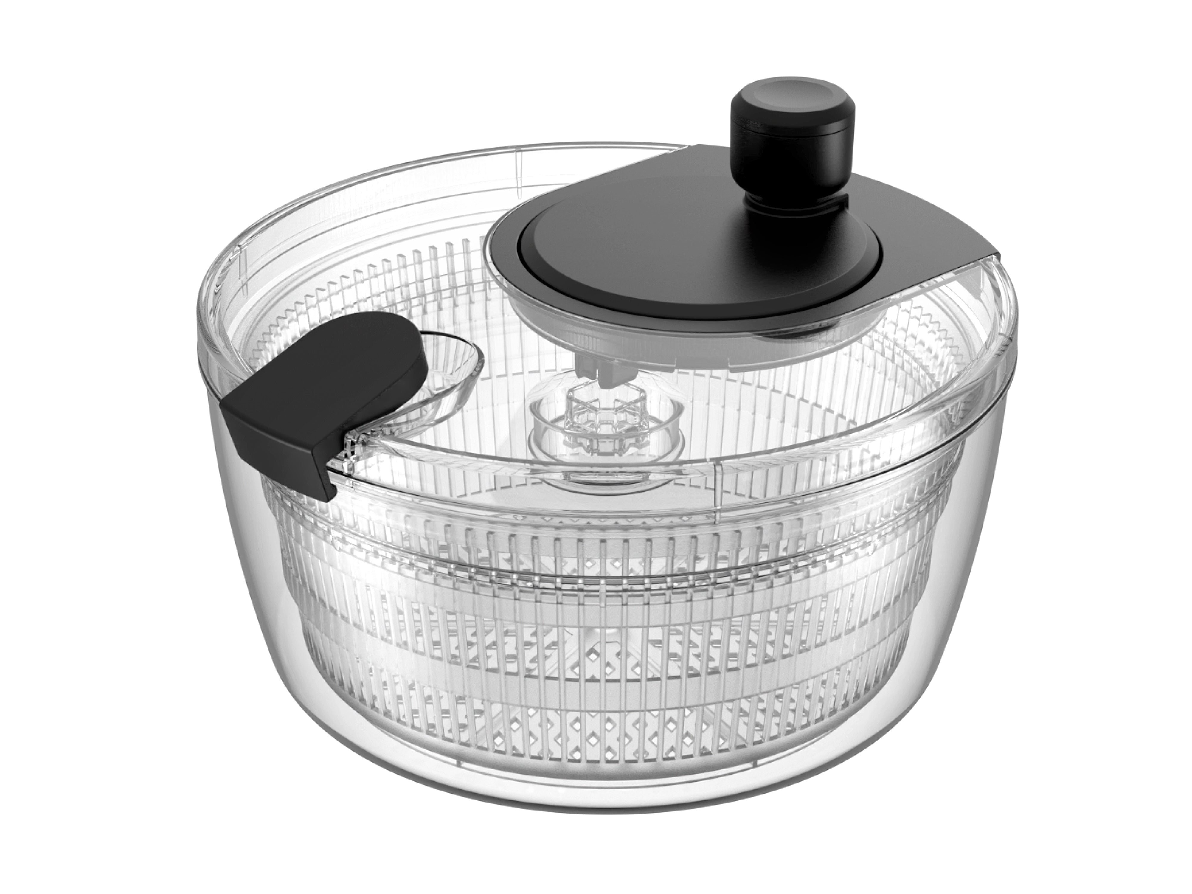 Faizee Home FreshFlow Salatschleuder – Manuell mit Drehknauf – Rutschfest & Spülmaschinengeeignet
