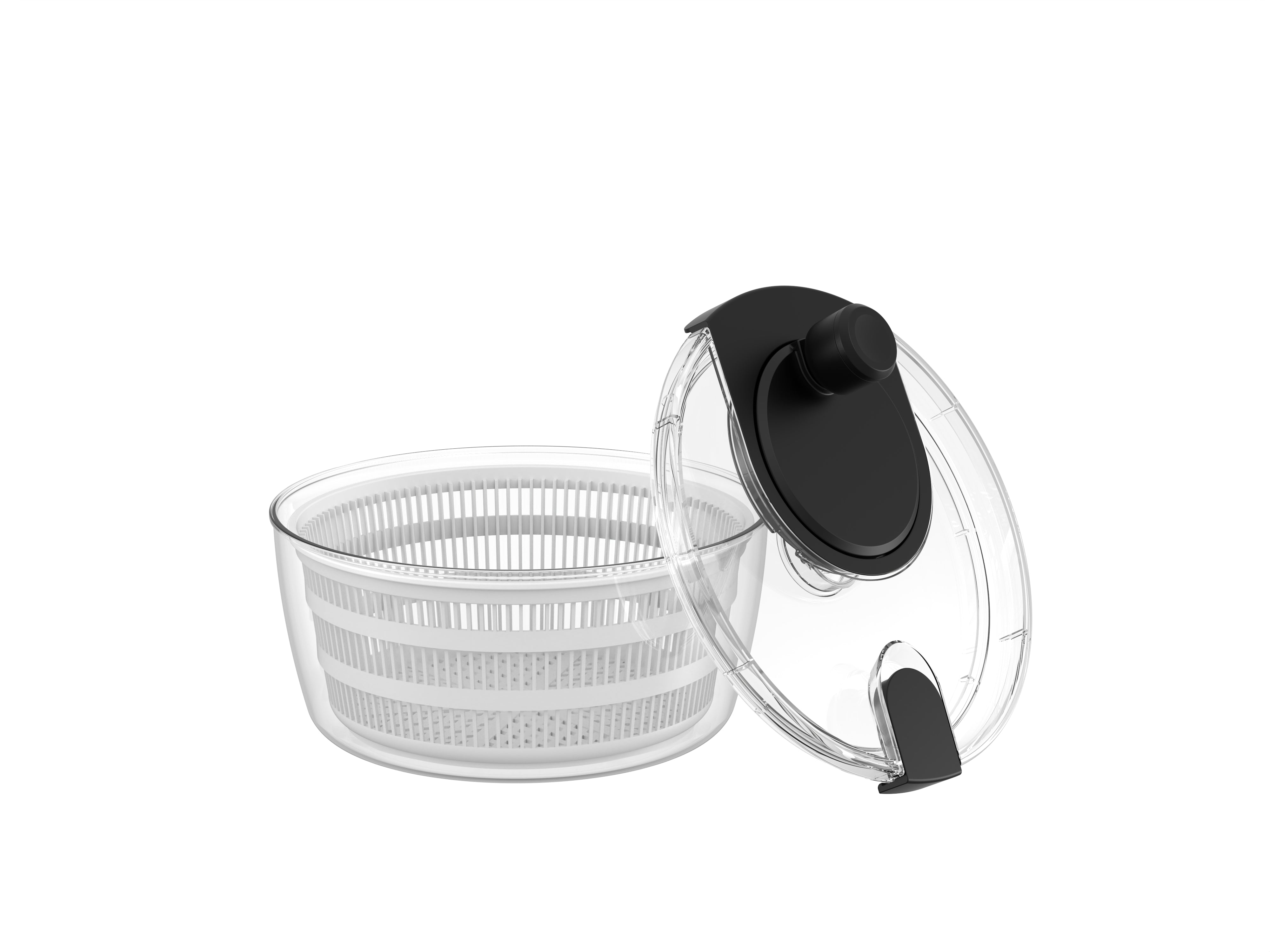Faizee Home FreshFlow Salatschleuder – Manuell mit Drehknauf – Rutschfest & Spülmaschinengeeignet