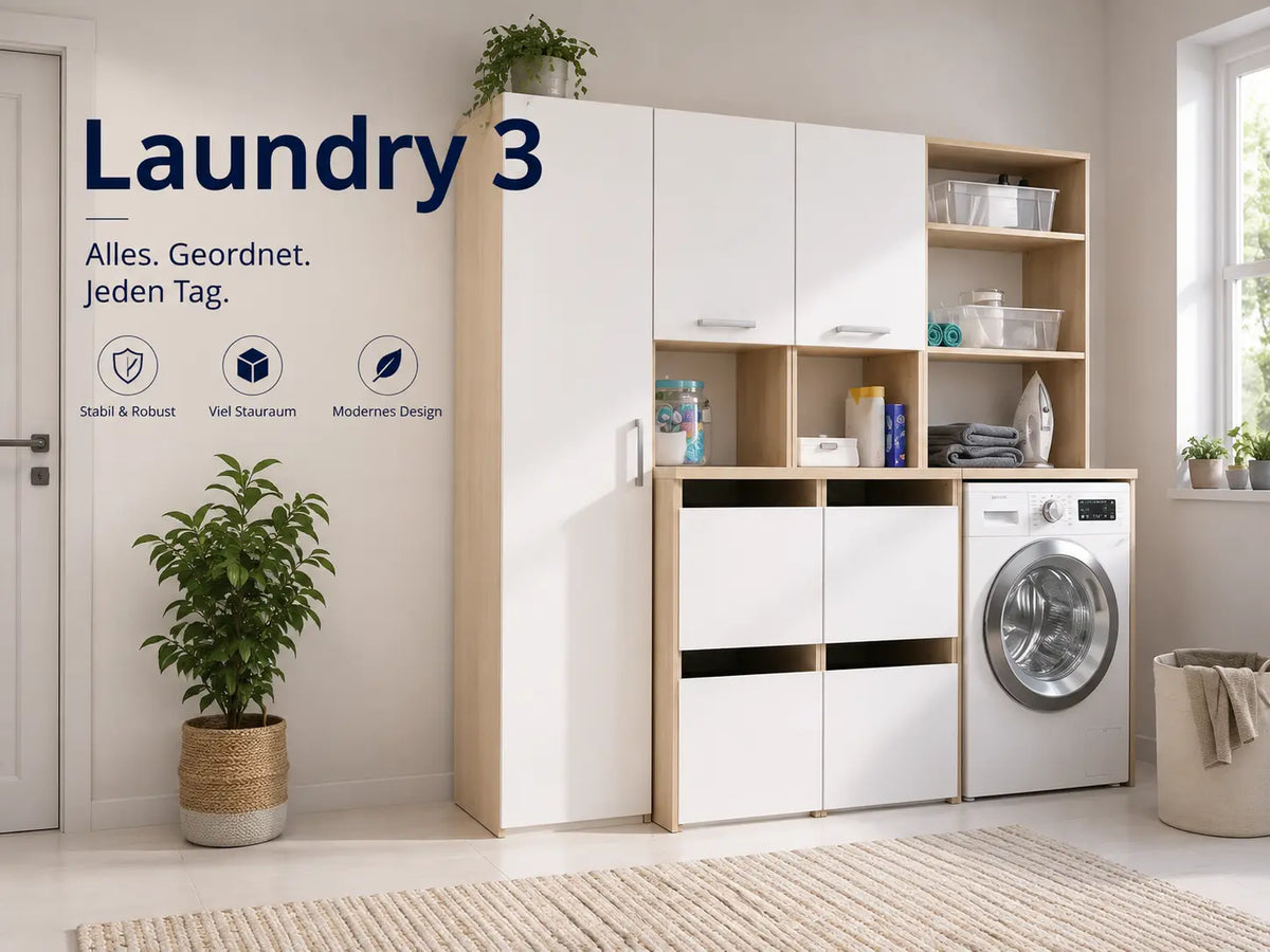 Laundry 3 Waschmaschinenumbauschrank Mehrzweckschrank-Set