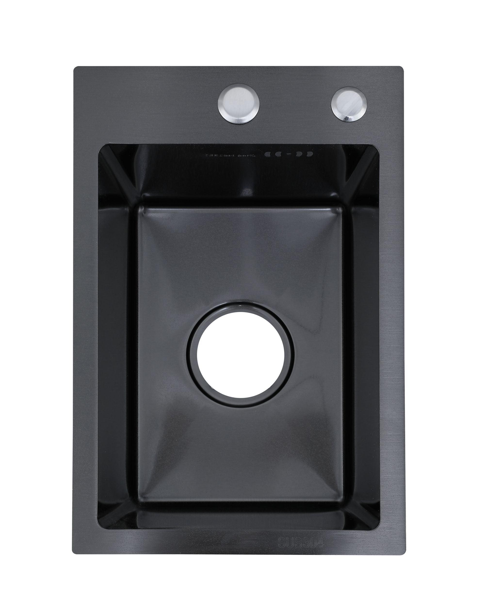 Faizee Home Edelstahlspüle Schwarz SUS304 mit Armatur Auswahl
