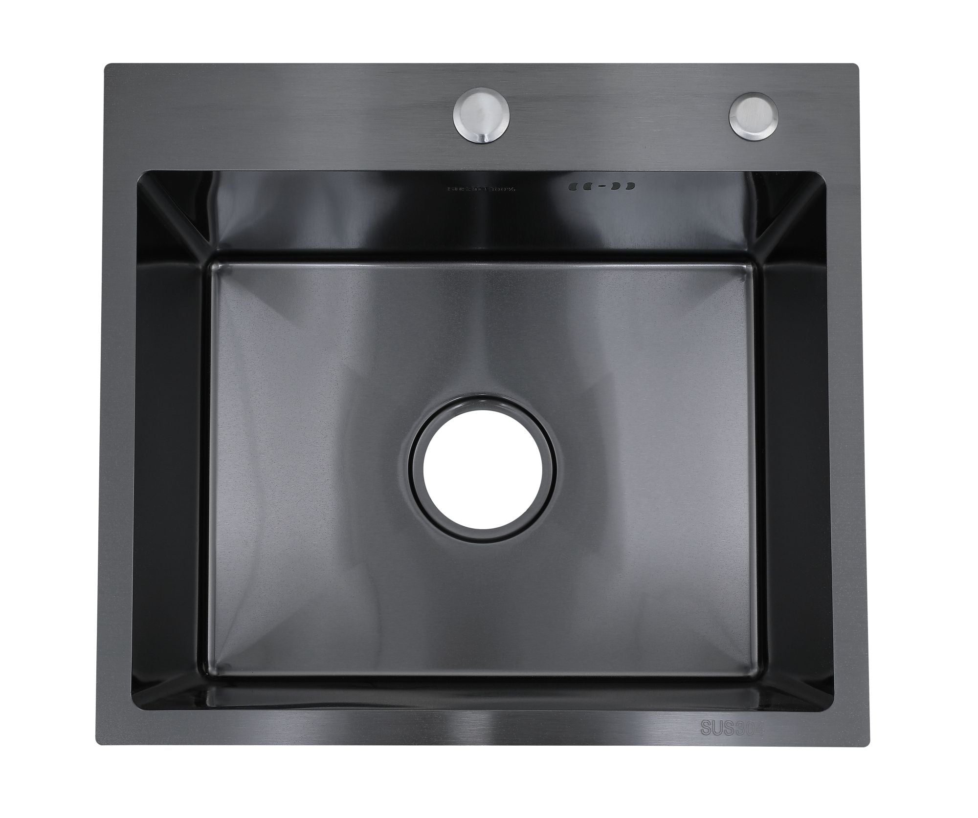 Faizee Home Edelstahlspüle Schwarz SUS304 mit Armatur Auswahl