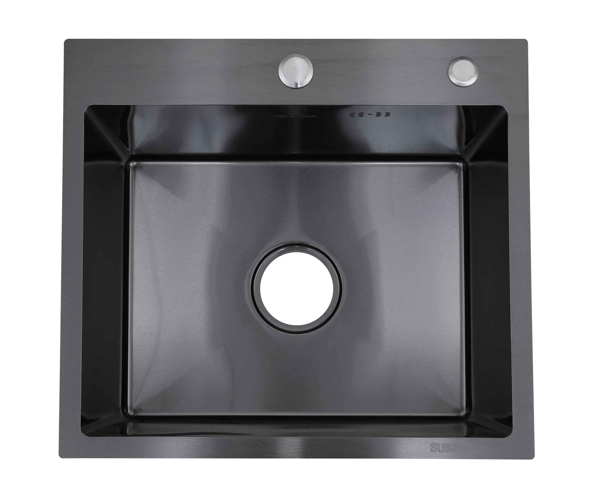 Faizee Home Edelstahlspüle Schwarz SUS304 mit Armatur Auswahl