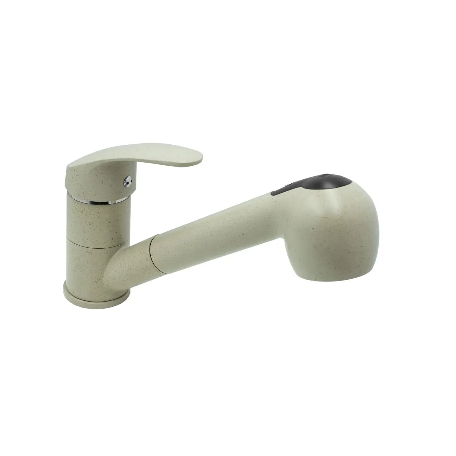 Faizee Home Küchenarmatur mit ausziehbarer Brause – 360° drehbar – 2 Strahlarten – Massives Messing