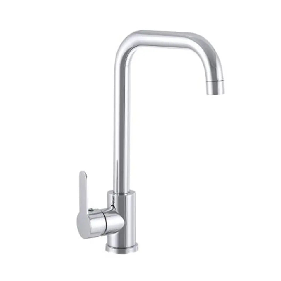 Faizee Möbel STEEL Küchenarmatur 360° drehbar – Edelstahl & Messing