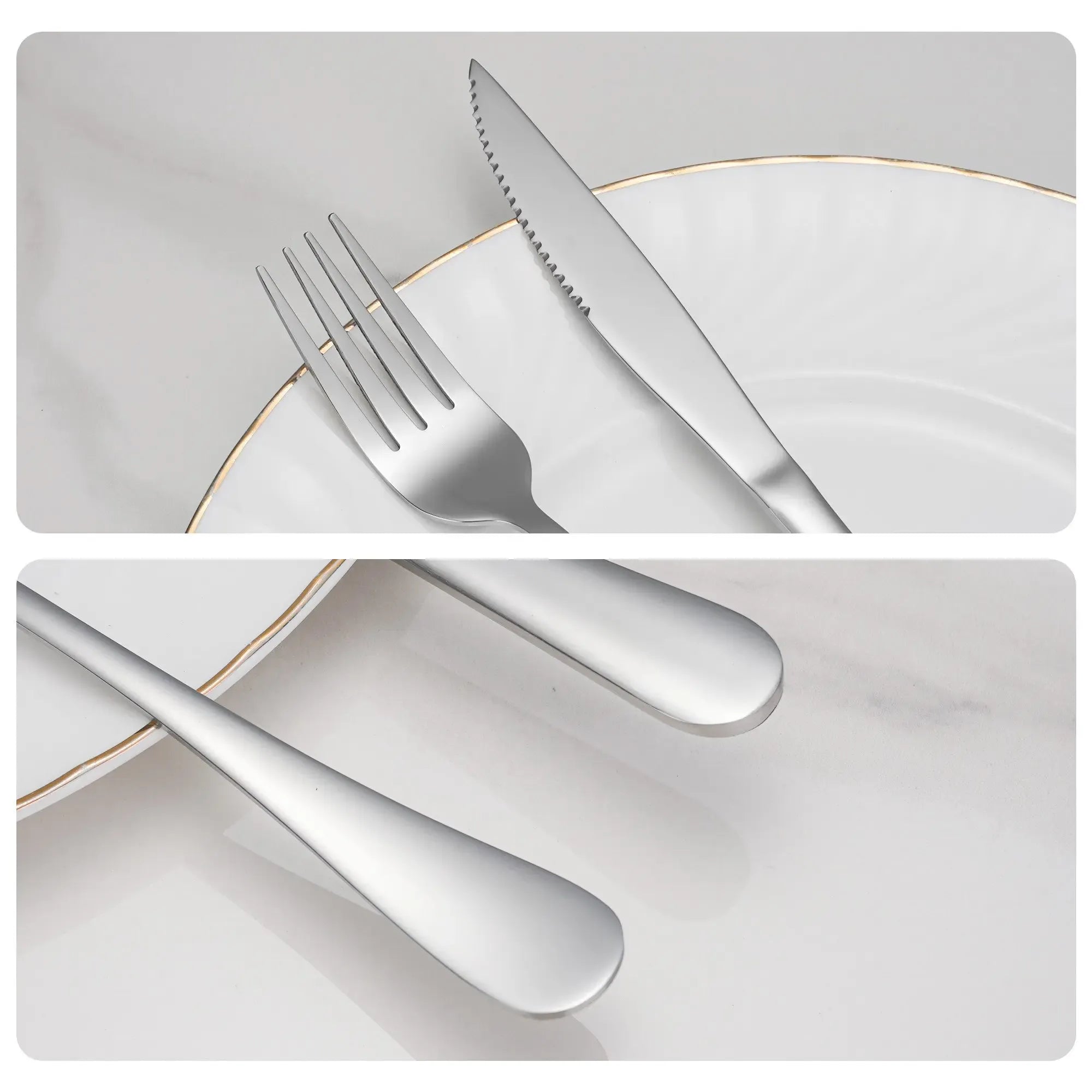 Faizee Home Besteck-Set aus Edelstahl – 5 Farben, spülmaschinengeeignet & mit Geschenkbox